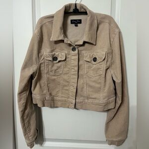 Love Tree Tan Jean Jacket with Collared Design